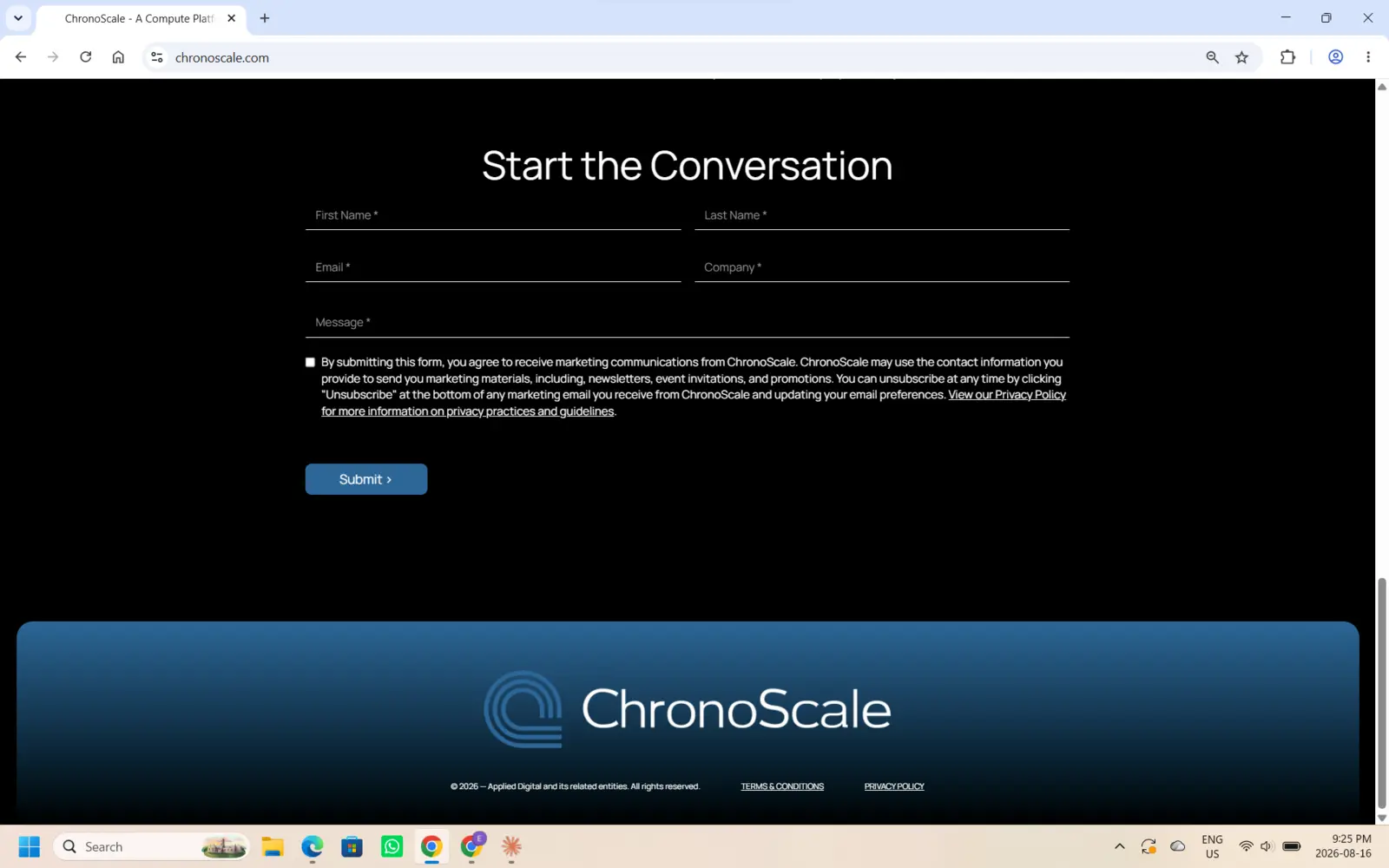 ChronoScale Issue 008 public evidence